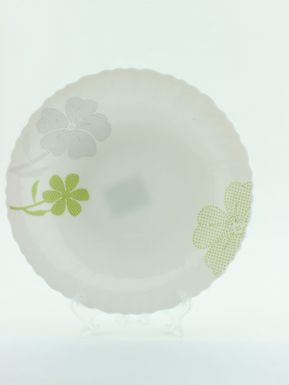 Тарелка зеленый цветок суповая d=21см, артикул: Fema0301