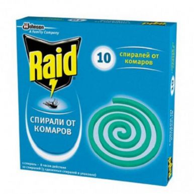 RAID Спираль от комаров 10шт.