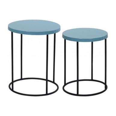 Стол с круглой столешницей, размер: 40x50 см, цвет: голубой, артикул: HZ1300830