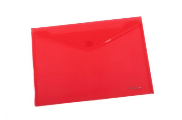 CENTRUM папка-конверт А4 с кнопкой цв.красный 91176