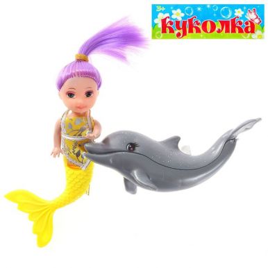 305588 Кукла-малышка"Русалочка с дельфином"
