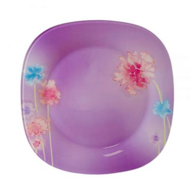 Luminarc тарелка обеденная Angel Purple, диаметр 25 см, цвет: сиреневый, голубой, розовый