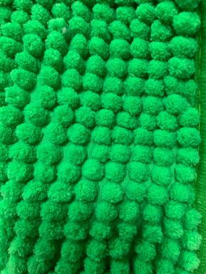 Коврик для туалета из микрофибры Шенилл в рулоне, 45х45 см зеленый, артикул: 71419