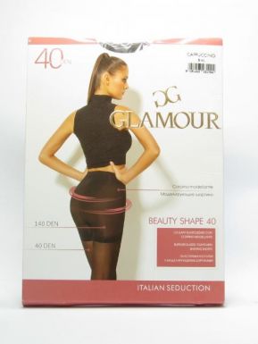 Glamour колготки BEAUTY SHAPE 40 р. 5-XL цвет CAPPUCCINO