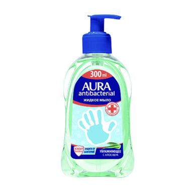 Aura мыло жидкое с антибактериальным эффектом Алоэ, 300 мл