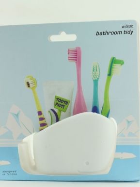 Подставка для зубных щеток и пасты 5х17х18,5см, микс, артикул: SPMA8337