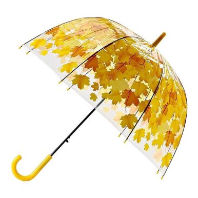 Зонт полуавтомат дизайн желтые листья 80см FX24-14