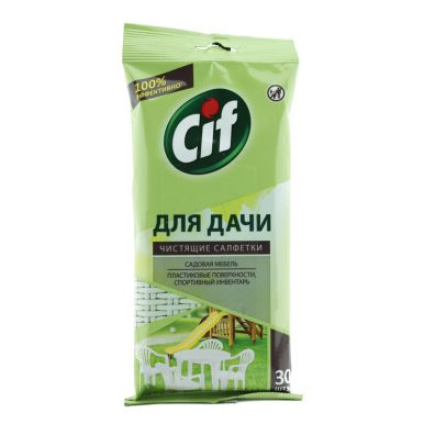 CIF Для ДАЧИ чистящие Салфетки Универсальные, 30 шт
