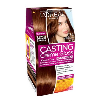 Casting Crem Gloss стойкая краска-уход для волос, тон 534, цвет: кленовый сироп