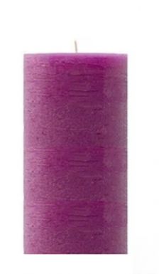 CALAVERA ALEGRE свеча столбик фиолетовый закат 15см