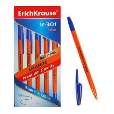 Ручка шариковая orange stick цв.синий R-301/ЕК43194