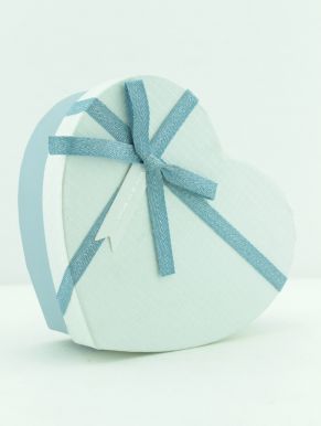 Коробка подарочная "Сердце" 8х19х16 (голубой, 7301-94)