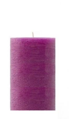 CALAVERA ALEGRE свеча столбик фиолетовый закат 6,6*10см