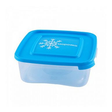 Полимербыт контейнер для замораживания продуктов Морозко, квадратный 0,7 л, артикул: 4084500691346