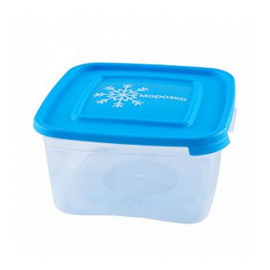 Полимербыт контейнер для замораживания продуктов Морозко, квадратный 1 л, артикул: 4367006