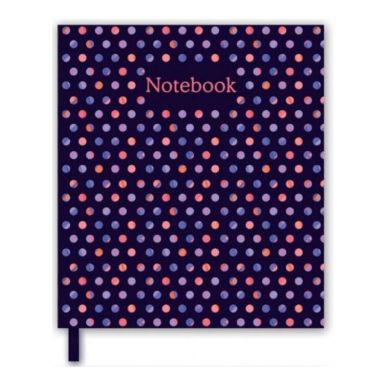 Записная книжка Ноутбук, горошек на фиолетовом, 145х165 мм, артикул: 45727