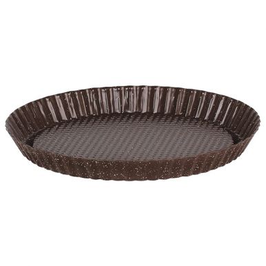 Brownstone Форма для выпечки пирога рифленая с антипригарным покрытием 28х3 см