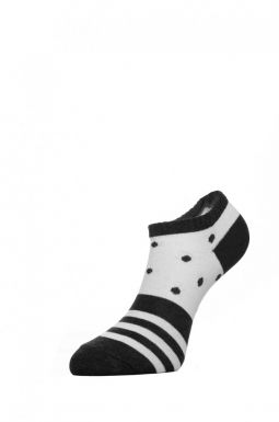 CHOBOT носки женские хлопковые 50s-68 белый-антрацит-антрацит р.23