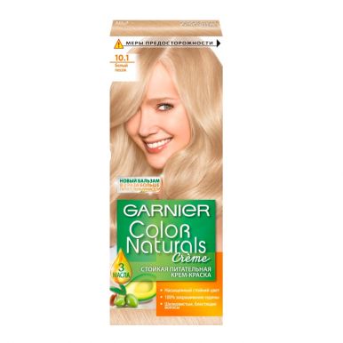 Garnier стойкая питательная крем-краска для волос Color Naturals, тон 10.1 Белый песок