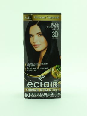 ЕCLAIR 3D крем-краска д/волос стойкая т.2.81 иссиня черный