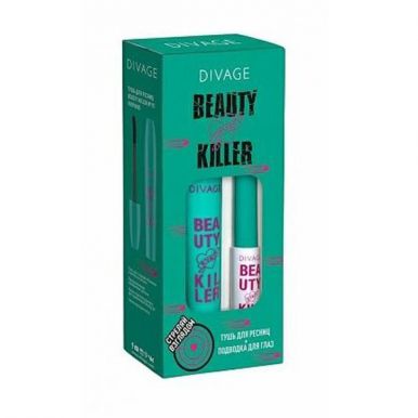 DIVAGE набор подарочный №88 тушь д/ресниц beauty killer + подводка д/глаз жидкая beauty killer