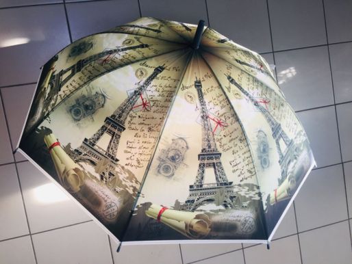 Зонт полуавтомат дизайн париж 95см FX24-22