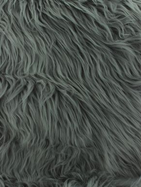 Коврик напольный, формы овечей шкуры с ворсом, разм.50x90cm, акриловый, цв.серый AAE319525