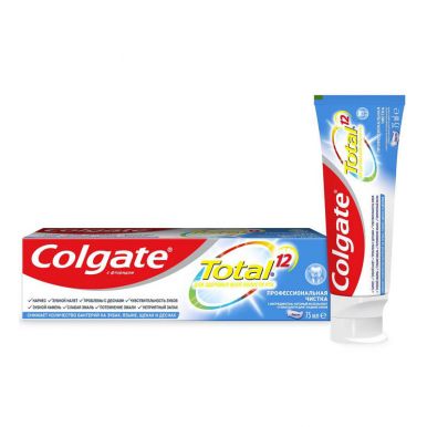 COLGATE CN03105A зубная паста TOTAL 12 Профессиональная чистка, 75 мл