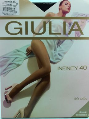 Колготки женские Giulia Infinity 40 den, nero, 5/Xl