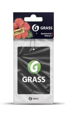 GRASS ароматизатор воздуха д/авто картон аромат гибискуса