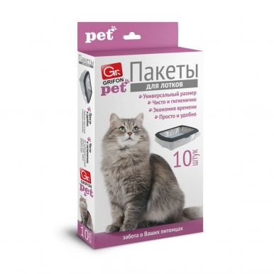 Пакеты для кошачьих лотков 45х30 см, 10 шт, артикул: 301-010