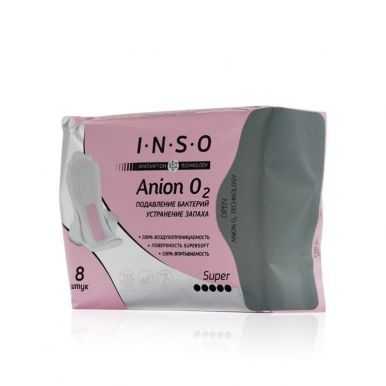 INSO Anion O2 прокладки super 8шт