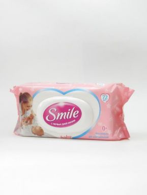 Smile Baby влажнные салфетки, детские с пластиковым клапаном BORN, 72 шт