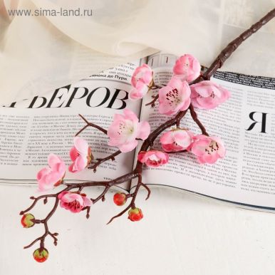 Цветок декор. ветка сакуры цв.розовый 3*60см 3004471