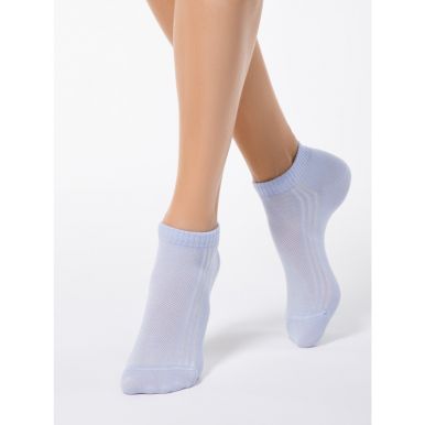 Conte носки женские хлопковые Ce Classic короткие 7с-34Сп, размер: 25, 116, голубой-темно-синий