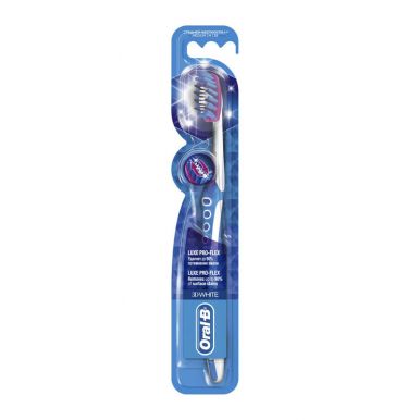 Oral-B зубная щетка 38, 3D White Luxe Pro-Flex, средняя жесткость