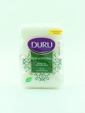 DURU PURE&NATURAL мыло туалетное классическое 4*85г /а19367