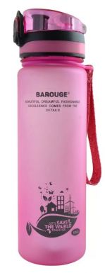 BAROUGE Актив лайф бутылка д/воды цв.красный 600мл BР-915