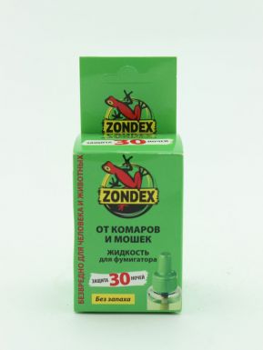 Zondex Жидкость от летающих насекомых 30 ночей 30мл