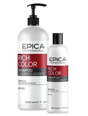 EPICA Rich Color Шампунь для окрашенных волос с маслом макадамии и экстрактом виноградных косточек, 1 л