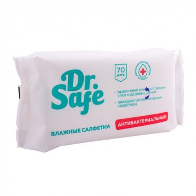 DR.SAFE салфетки влажные д/рук антибактериальные 70шт