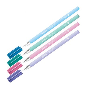 Ручка шариковая Berlingo Starlight S, синяя, 0,5 мм, корпус цвета в ассортименте пастель