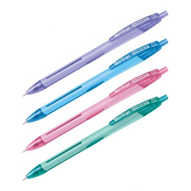BERLINGO ручка шариковая автомат. hyper xs цв.синий 0,5мм/40