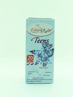FREE STYLE Teens прокладки ежедневные тонкие без запаха 20шт