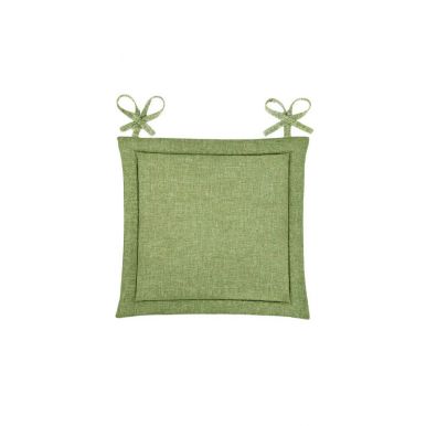 Подушка на стул Home & Style Fluid, рогожка, размер: 40 x 40 см, цвет: оливка