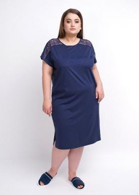Clever Платье женское, размер: 170-56-4XL, темно-синий-темно-синий