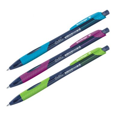 Ручка шариковая автоматическая Berlingo Riteline, синяя, 0,7 мм, цвета корпуса в ассортименте