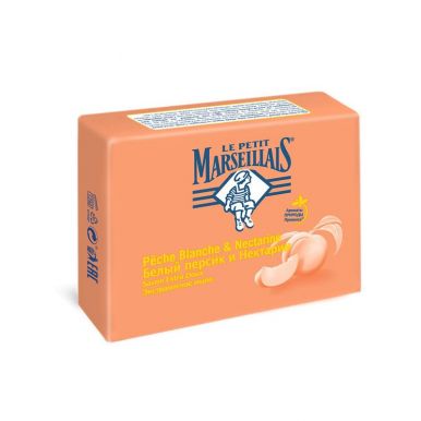 Le Petit Marseillais мыло экстрамягкое Белый персик и нектарин, 90 г