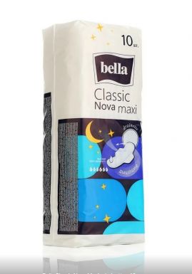 BELLA Classic nova maxi прокладки drainette air белая линия 10шт BE-012-MW10-028