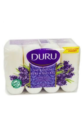 DURU PURE&NATURAL мыло туалетное лаванда 4*85г / а19366